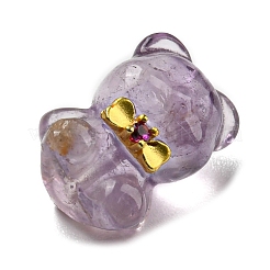 Perle di orso di ametista naturale&nbsp;G-P495-01G-01