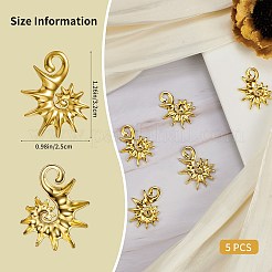 5 pendentif en acier inoxydable 304&nbsp;STAS-SZ0003-60