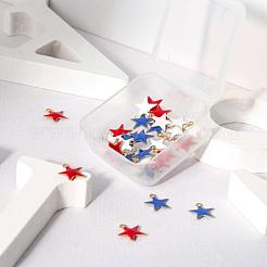 Encantos de latón 30pcs 3 colores&nbsp;KK-LS0001-25G