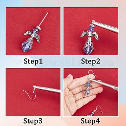 Kit fai da te per realizzare orecchini a tema angelo natalizio&nbsp;DIY-SC0021-65