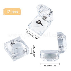 Ringbox aus Acryl&nbsp;CON-WH0085-10A