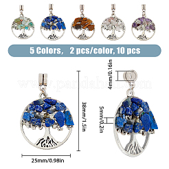24 set di 12 pendenti europei con pietre preziose naturali e sintetiche&nbsp;PALLOY-FH0001-83