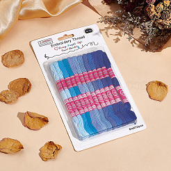 12 Strang 6-lagiges Stickgarn aus Polycotton (Polyester-Baumwolle)&nbsp;DIY-CY0002-94D