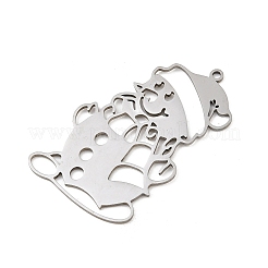 Pendentifs de Noël en acier inoxydable 201&nbsp;STAS-C156-01V-P