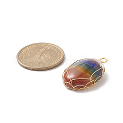 7 Chakra-Anhänger aus natürlichen Edelsteinen&nbsp;PALLOY-TA00018