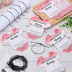24 pz di cartellini espositivi per braccialetti in carta stampata con parole&nbsp;BJEW-FG0001-05B