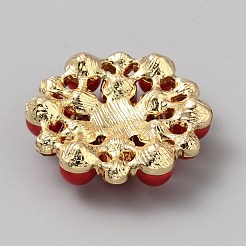 Legierung Strass-Cabochons&nbsp;ALRI-WH0008-39G-02