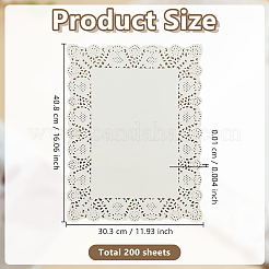 200 Blatt Papier Pergamentpapier&nbsp;DIY-GO0002-91
