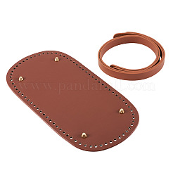 1 pièce de coussin de modelage de fond d'ongle en cuir PU ovale pour tricot et crochet&nbsp;DIY-TA0014-91B