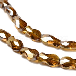 Chapelets de perles en verre électroplaqué&nbsp;EGLA-P066-01A-AB12