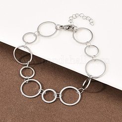 Bracelets à maillons en acier inoxydable 304 pour femmes&nbsp;BJEW-P373-03B-P