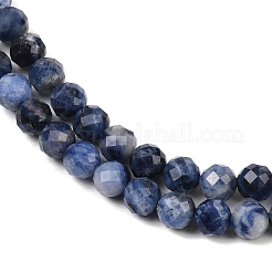 Natur Sodalith Perlen Stränge&nbsp;G-G281-B04-6mm