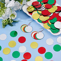 192 g 4 Farben PVC-Paillettenanhänger&nbsp;PVC-DC0001-01