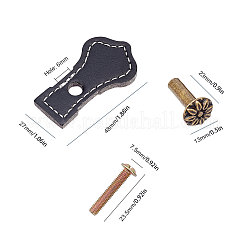 Schubladengriffe aus PU-Leder&nbsp;FIND-WH0052-49B