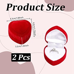 Valentinstag-Samtring-Aufbewahrungsboxen&nbsp;AJEW-CL0004-89B