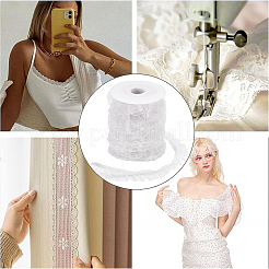 25 iarda di nastro elastico in pizzo di organza chinlon&nbsp;EC-BC0001-39B