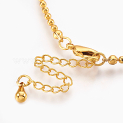 Collane in ottone a catena a sfera&nbsp;X-KK-F763-06G