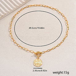 Elegante Messing Stern Mond Anhänger Büroklammer Kette Halsketten für Frauen&nbsp;TP5799