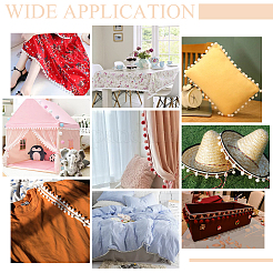 Rubans en polyester avec pompons&nbsp;OCOR-WH0033-49