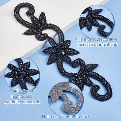 Blume Hotfix Strass&nbsp;DIY-WH0504-33C