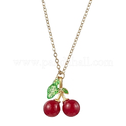 Collier de chaînes de câble en laiton&nbsp;NJEW-JN04691