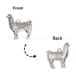 Pendentifs en alliage de zinc de style tibétain&nbsp;A-PALLOY-P178-25AS