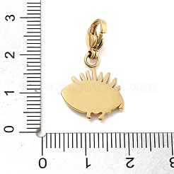 Colgante decorativo de rhinestone de acero inoxidable 304&nbsp;STAS-L283-48G