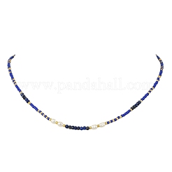 Colliers tressés bohèmes en perles de culture d'eau douce naturelles et perles de rocaille rondes pour femmes&nbsp;NJEW-JN06187-03