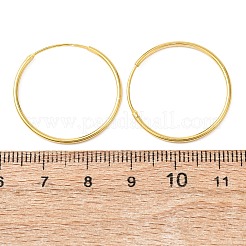 925 Huggie Creolen aus Sterlingsilber&nbsp;EJEW-C179-05C-G