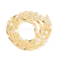Trasparenti perle di vetro placca fili&nbsp;GLAA-K064-05A-01C