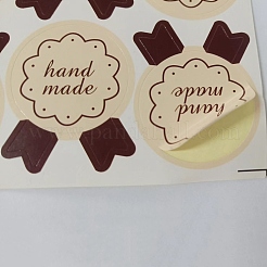 Medaille mit handgemachten Musterpapieraufklebern des Wortes&nbsp;DIY-WH0308-131