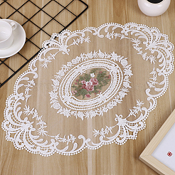 2 tovaglietta vintage in pizzo di poliestere ricamata&nbsp;AJEW-CN0005-09B-02