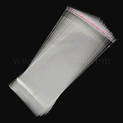 OPP Cellophane Bags, Rectangle, Clear, 21.5x8cm, Hole: 8mm, Unilateral Thickness: 0.035mm, Inner Measure: 16x8cm