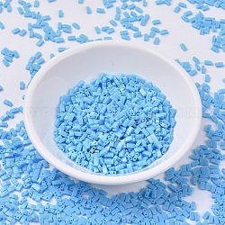 Cuentas de media tila miyuki, Abalorios de la semilla japonés, 2 agujero, (htl413) azul turquesa opaco, 5x2.3x1.9mm, agujero: 0.8 mm, aproximamente 250 unidades / 10 g