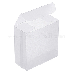 BENECREAT Plastic Jewelry Boxes, Clear, Box: 6.5x6.5x3cm