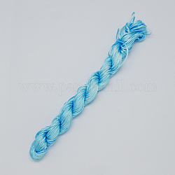 Нейлоновая нить, нейлоновая нить для плетения браслета, глубокое синее небо, 2 мм, около 13.12 ярда (12 м) / пачка, 10 расслоения / мешок, около 131.23 ярда (120 м) / мешок