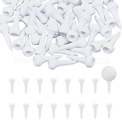 Chgcraft 100 pz tee da golf in plastica tee da golf con testa a fungo supporti durevoli per la pratica del golf in driving range indoor e outdoor, bianco