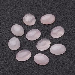 Cabochons de quartz rose naturel, ovale, rose, 10x8x4mm