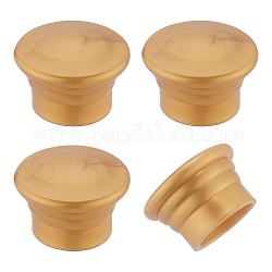 Пластиковые головки для карнизов, круглые наконечники для драпировки, золотые, 49x32 мм, внутренний диаметр: 28~29 мм