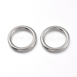 304 нержавеющей стали связывающий кольца, круглые кольца, цвет нержавеющей стали, 25.5x3 мм, внутренний диаметр: 18.5 мм