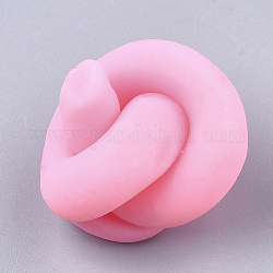 Polymer Clay Zubehör, Knoten, neon rosa , 20~24x17~20x14~17 mm