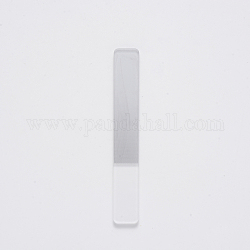 Стеклянная пилка, полировочная палочка, Полировщик ногтей, прямоугольные, прозрачные, 9x1.3x0.3 см