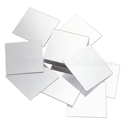 Better Crafts Silver Coated Square 3 Mirror Tiles - Can Be Used in Many  Craft Projects, Decorations & Mosaics. (5)