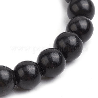 Braccialetti elastici con perline sintetiche turchesi per donne e uomini&nbsp;BJEW-JB11552-01-1