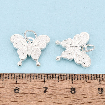 925 dije de mariposa de plata de ley.&nbsp;STER-T009-01S-1
