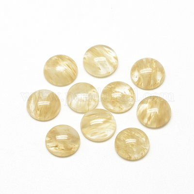 Cabochon di vetro pietra anguria&nbsp;G-R416-12mm-39-1