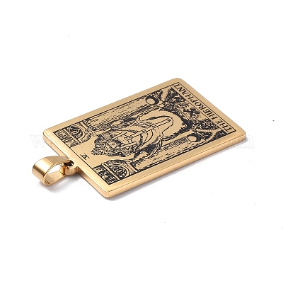 Pendentif en acier inoxydable 201&nbsp;STAS-B033-01G-05-1