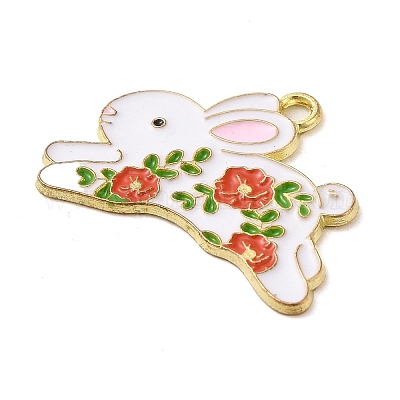 Pendentifs d'émail en alliage&nbsp;ENAM-Q507-18G-1