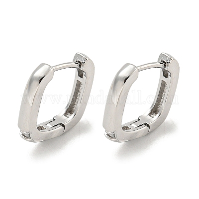 Pendientes de aro de latón&nbsp;EJEW-L211-010Q-P-1