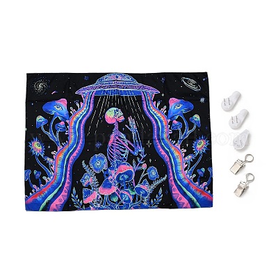 Wholesale UV Reactive Blacklight Tapestry 